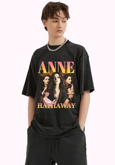 Discover Anne Hathaway Vintage Washed T Shirt 90s The Princess Diaries