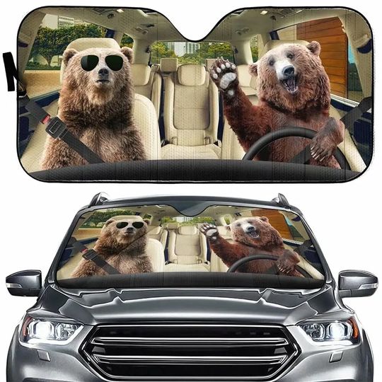 Discover Car sunshade Funny Beer Front Window Sun Shade