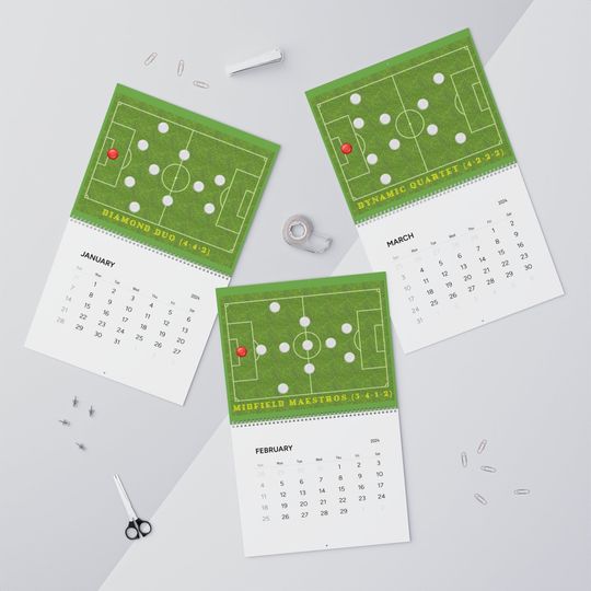 Discover SOCCER FORMATION,Calendar 2024,Soccer Lineup Sheet,Sports Planner,Soccer Practice