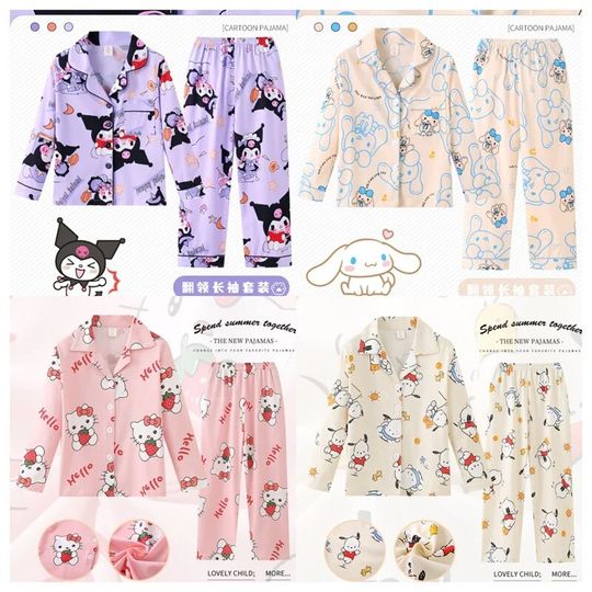 Discover Kawaii Sanrios Children Pajamas Sets