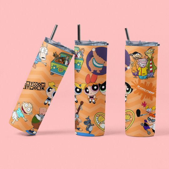 Discover 90's Cartoon Themed Tumbler