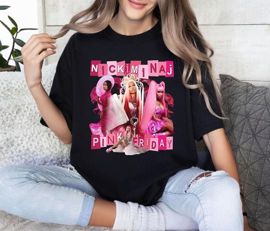Discover Nicki Minaj Shirt, Nicki Minaj World Tour 2024 Shirt,  Pink Friday Airbrush Tee