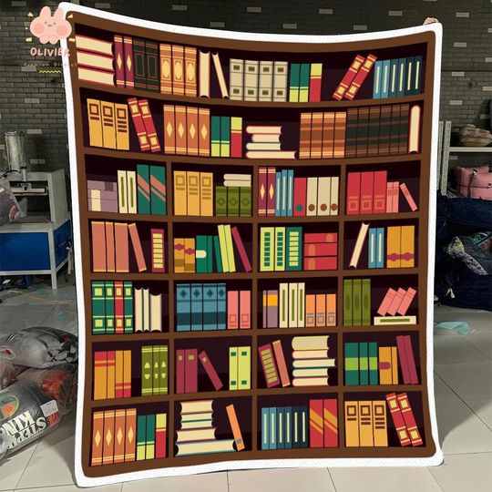 Discover Book Lovers Fleece Blanket, Reading Blanket, Reading Lovers Gift