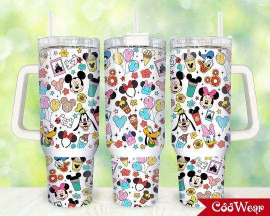 Discover Movies Characters 40oz Tumbler, Cartoon Characters 2 pieces 40 oz Tumbler