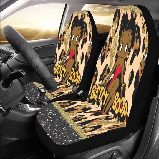 Discover African Leopard Print Betty Boop Car Seat Covers, Black Betty Boop car accessories