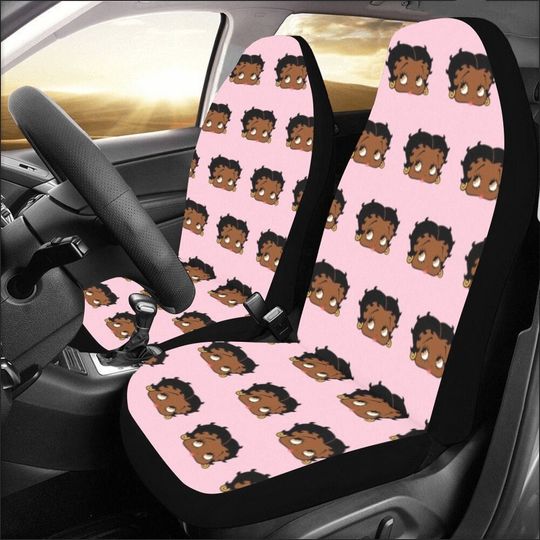 Discover African Pink Betty Boop Car Seat Covers