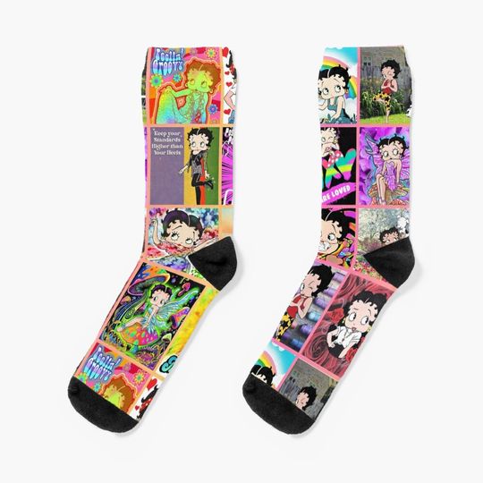 Discover Betty Boop , Betty Boop Doodles Socks