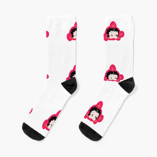 Discover Super cute Betty Boop sticker  Socks