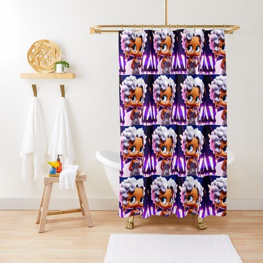 Discover Golden Years-Vibrant Betty Boop Shower Curtain