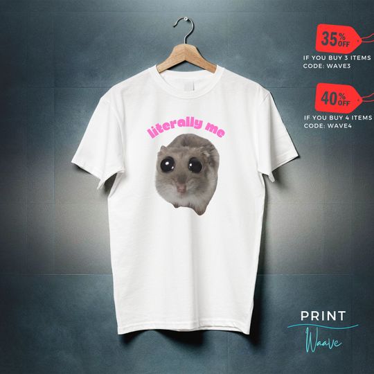Discover Sad Hamster Meme Shirt, Funny Trend T-Shirt