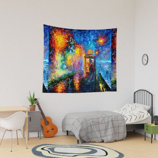 Discover Mysterious Man at beautiful Rainbow Place Tapestry