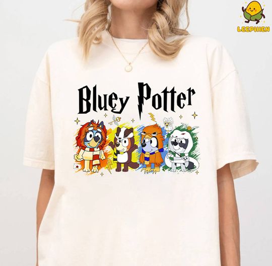 Discover BlueyDad Potter Wizard Shirt, BlueyDad Wizard School Shirt