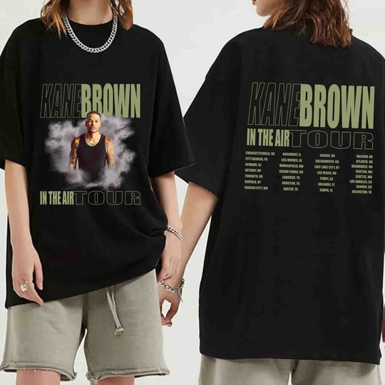 Discover Kane Brown In The Air Tour 2024 Shirt, Kane Brown Fan Shirt