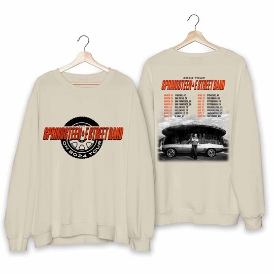 Discover Bruce Springsteen & The E Street Band Rescheduled US Tour 2024Sweatshirt