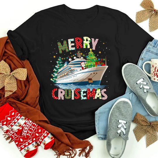 Discover Merry Cruisemas Shirts, Christmas Cruise Crew Shirt