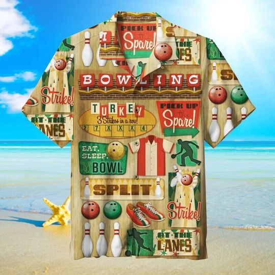 Discover Ten-pin Bowling Hawaiian Shirt, Gift For Men And Women