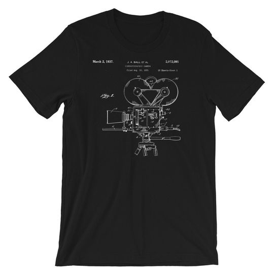 Discover Film Camera Patent Movie Director T-Shirt