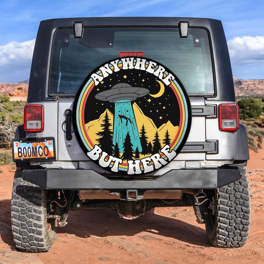 Discover Funny UFO Spare Tire Cover With Or Without Camera Hole