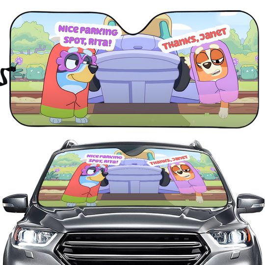 Discover Nice Parking Spot Rita BlueyDad Car Sunshade