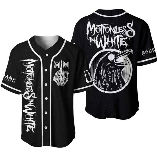 Discover Motionless In White Personalized Baseball Jersey