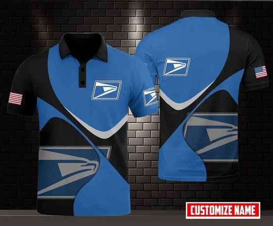 Discover Personalized Postal Service Polo Shirt, United SPS 3D Printed Polo Shirt