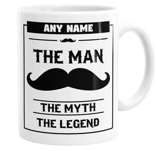 Discover The Man The Myth The Legend Personalised Custom Name Mug Tea Cup