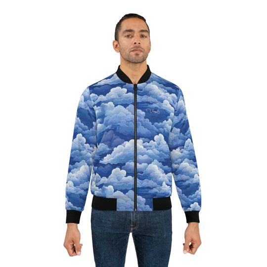 Discover Cloudy Camouflage Men's Bomber Jacket