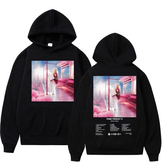 Discover Singer Nicki Minaj Music Album Pink Friday 2 Graphic Hoodie Fashion Hip Hop