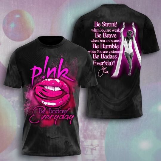 Discover Pink Singer 2024 World Tour Graphic T-Shirt