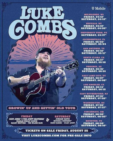 Discover Lukee Comb 2024 World Tour Country Music Poster