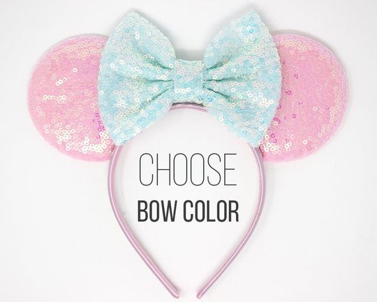 Discover Candy Pink Mouse Ears Baby Pink Mouse Ear Headband