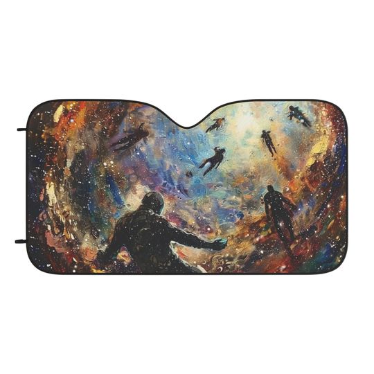 Discover Abstract space - Car sun shade