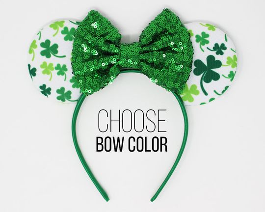 Discover Shamrock Mouse Ears | St Patrick's Day Mouse Ear Headband