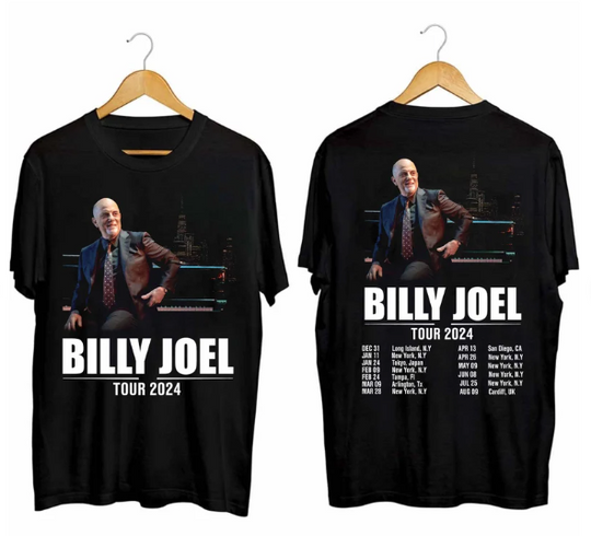 Discover Billy Joel 2024 World Tour Concert Shirt