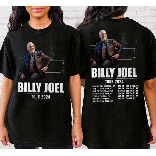 Discover Billy Joel World Tour 2024 Shirt, Billy Joel 2024 Shirt
