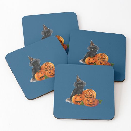 Discover Halloween Pumpkin snacks Coasters