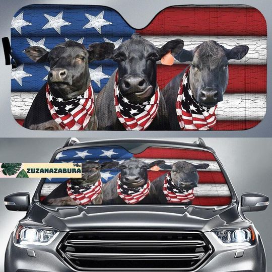 Discover Black Angus Funny Car Sun Shade