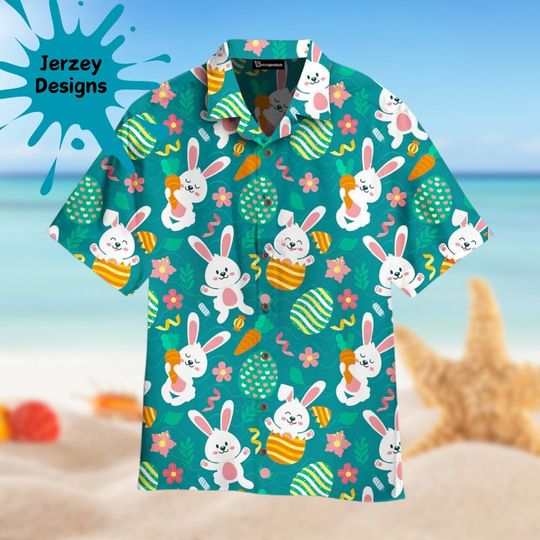 Discover Bunny Easter Day Hawaiian Shirt Summer Beach Gift