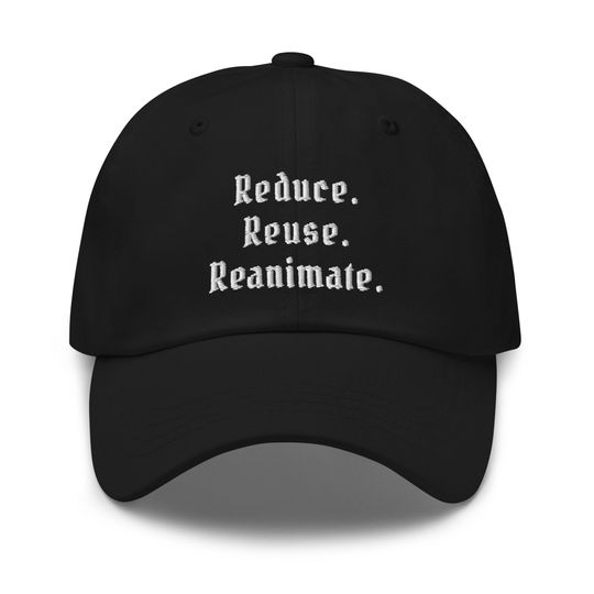 Discover Reduce Reuse Reanimate Embroidered Baseball Caps