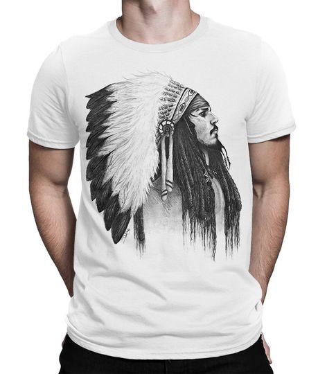 Discover Indian Johnny Depp T-Shirt, Men's Women's All Sizes