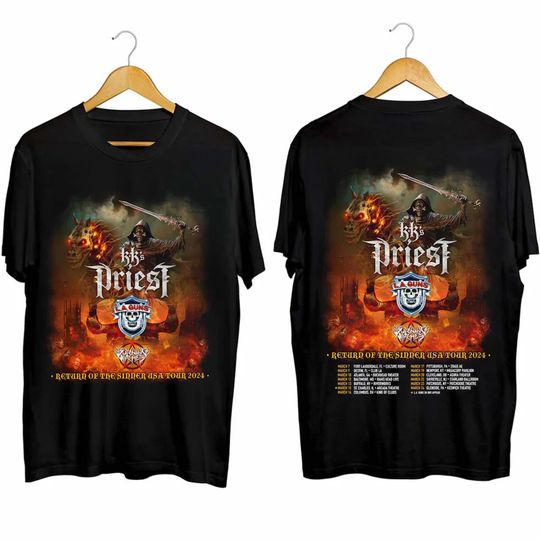Discover KKs Priest 2024 Tour Shirt, KK's Priest Band Fan Shirt