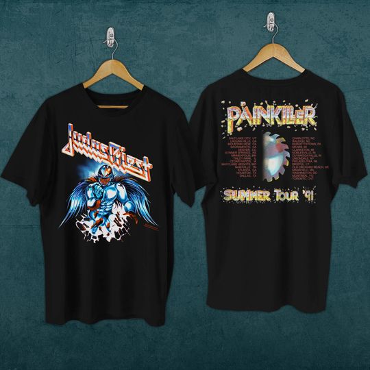 Discover Vintage 1990s Dated 1991 Judas Priest Rock Band Tour Brockum T-Shirt