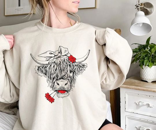 Discover Cute Cow Sweatshirt, Heifer Sweatshirt, Cow Gifts For Her