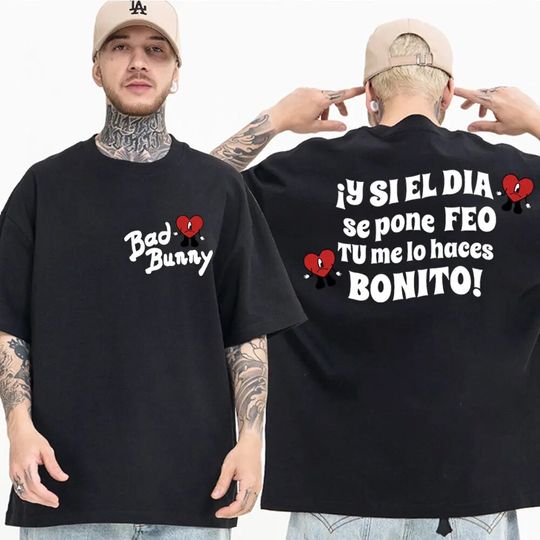 Discover Hot Singer Bad Bunny Music Album Print T Shirts