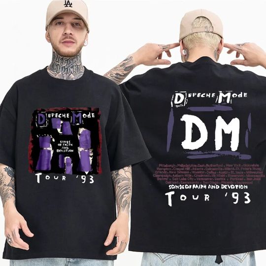 Discover British Band Depeche Cool Mode Memento Mori Tour T Shirt