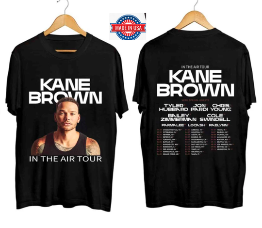 Discover Kane Brown Tour 2024 Air T-Shirt Fan Gift Size