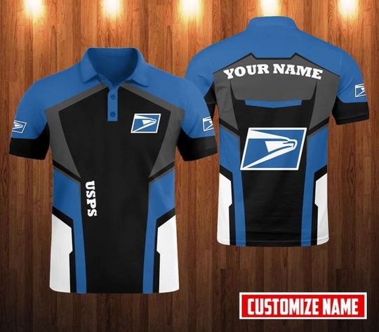 Discover Personalized Postal Service Polo Shirt, United SPS 3D Printed Polo Shirt
