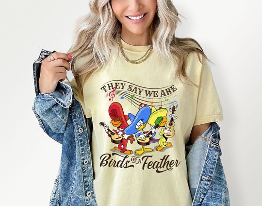 Discover The Three Caballeros T-Shirt, They Say We Are Birds of Feather Shirt