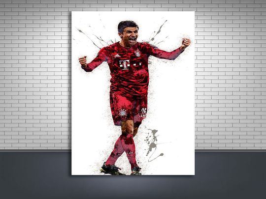 Discover Thomas Muller Canvas, Gallery Canvas, Man Cave, Kids Room, Game Room, Bar