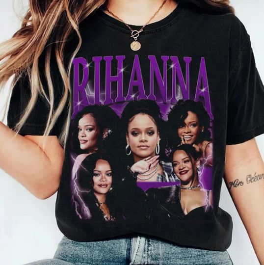 Discover Vintage 90s Graphic Style Rihanna T-Shirt